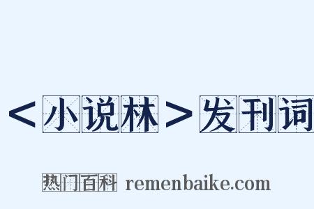 ＜小说林＞发刊词是什么意思的图片